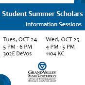 Student Summer Scholars Information Session